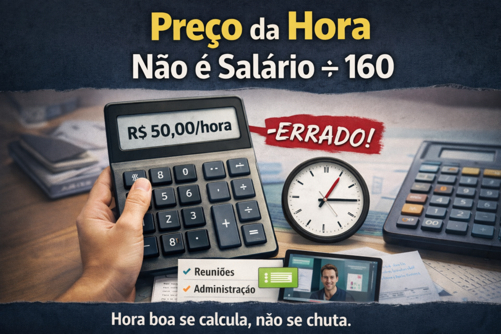 Preço da hora não é salário dividido por 160
